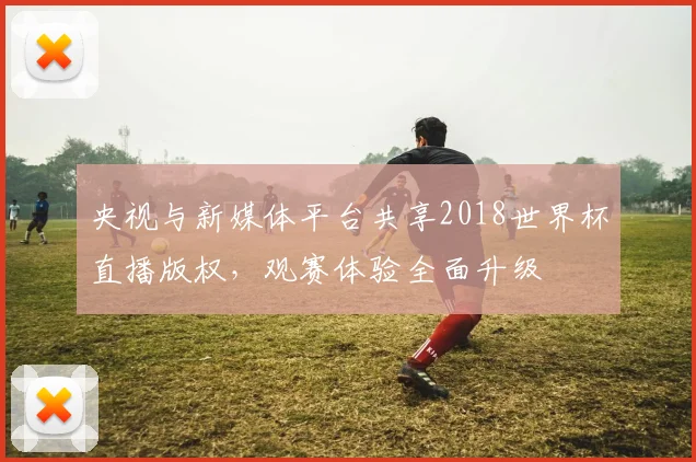 央视与新媒体平台共享2018世界杯直播版权，观赛体验全面升级